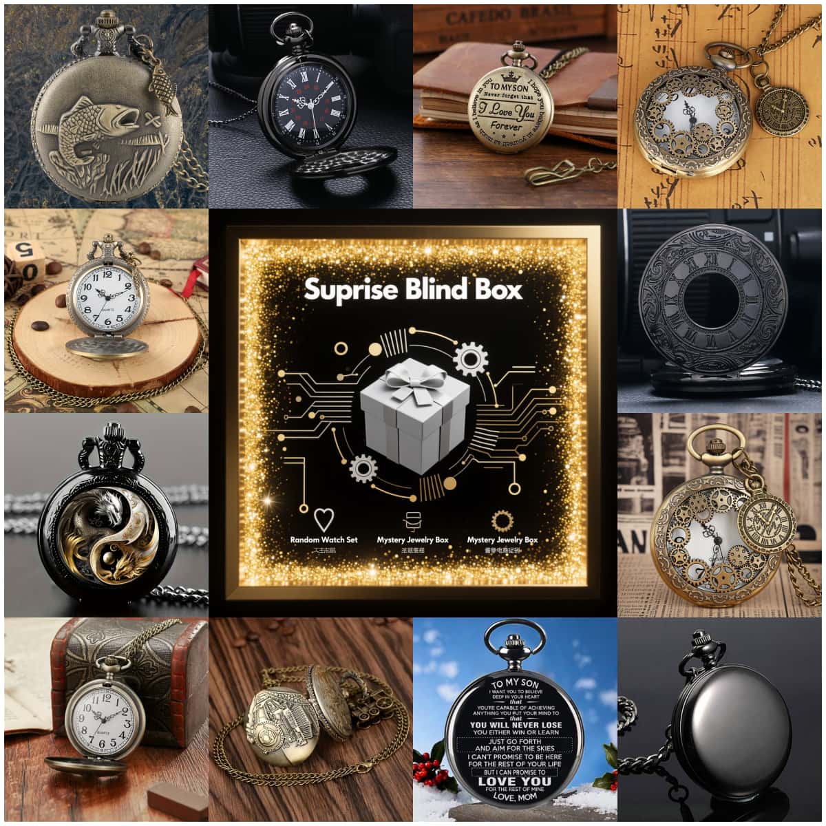 Men Fashion Vintage - 1PC Surprise Mystery Watch Blind Box-Fashion