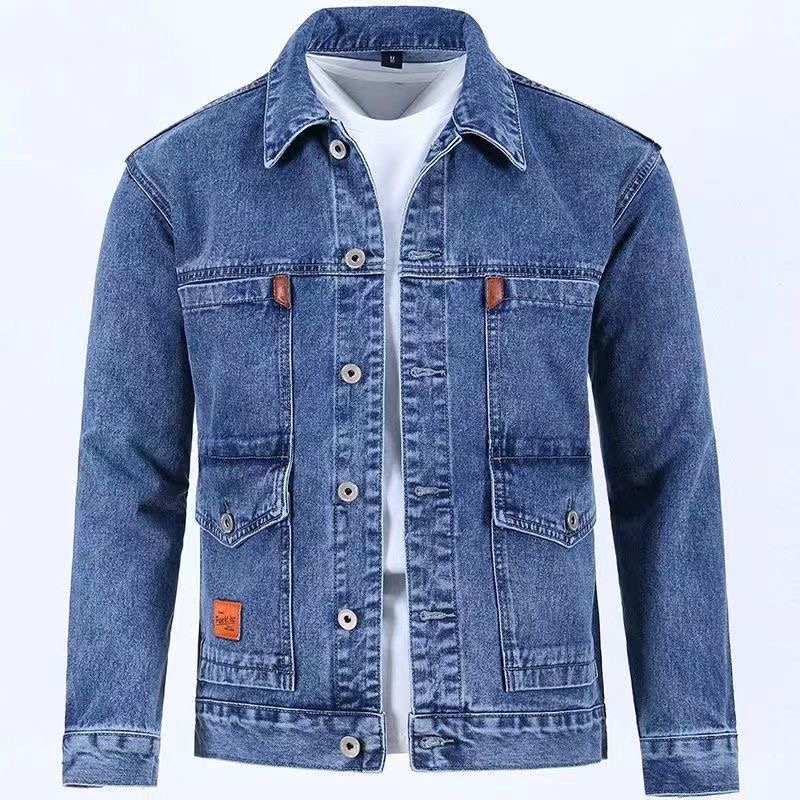 Mens Fashion Denim Jacket - 2023 Spring and Autumn New Fashion