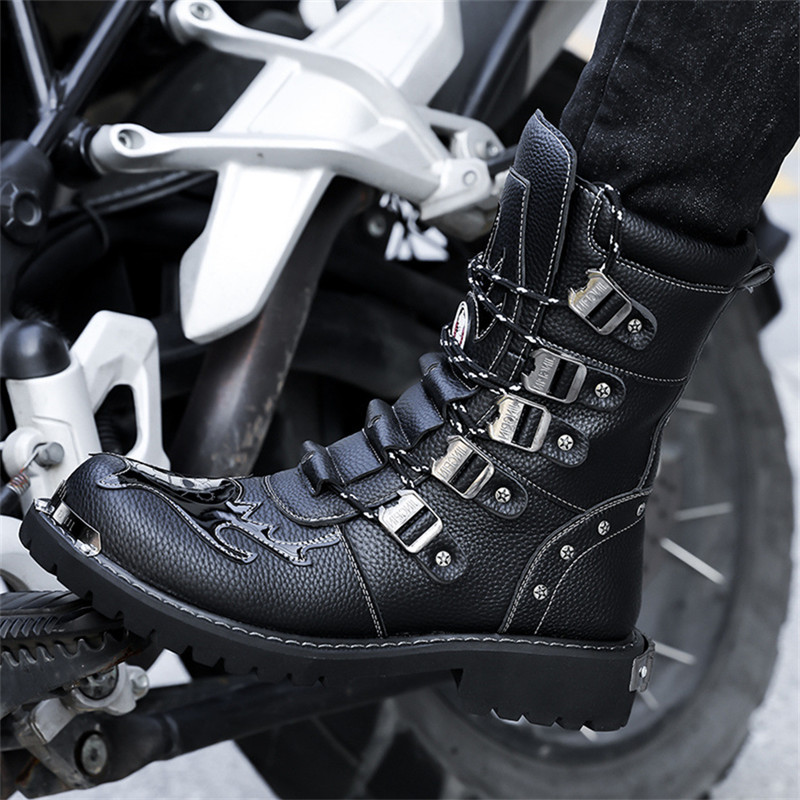 Men'S Fashion Plus - Motorcycle Boots Four Season New Men's