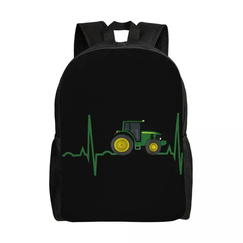 Men'S Fashion Bag - Tractor Heartbeat Laptop Backpack Women Men