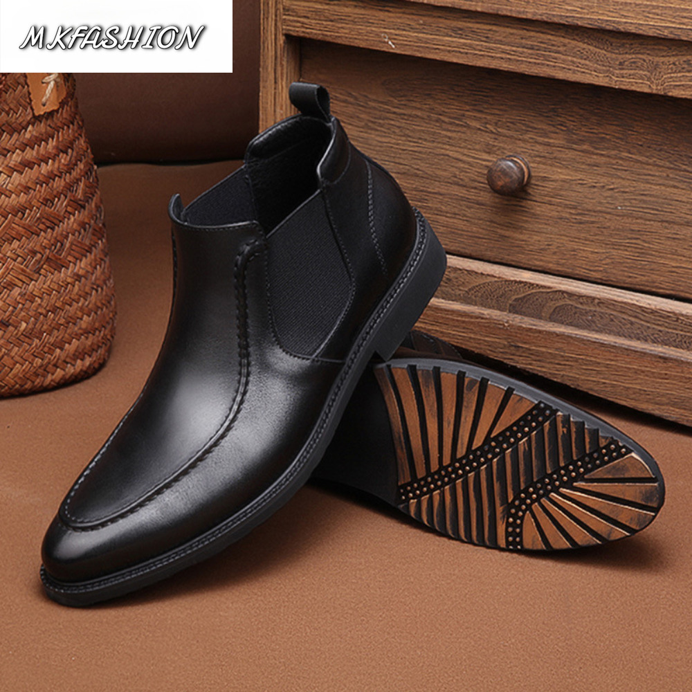 Men'S Fashion Line - Fashion Comfort Ankle Boots Men Soft