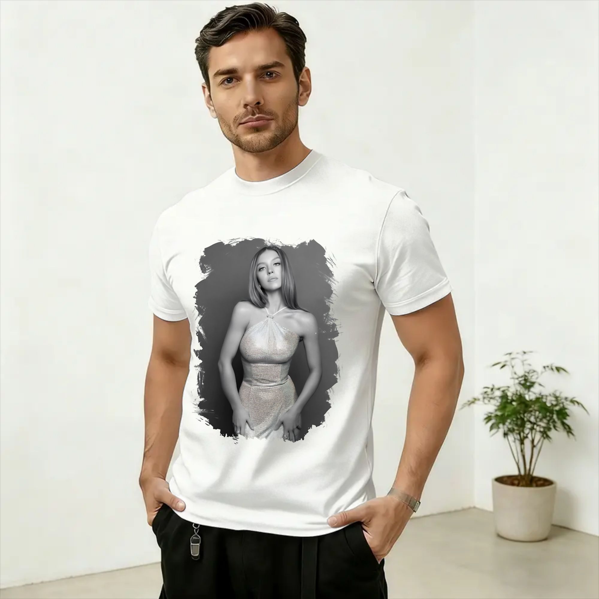 Men'S Fashion Sydney - Streetwear T-Shirt Summer Sydney Sweeney Fashion