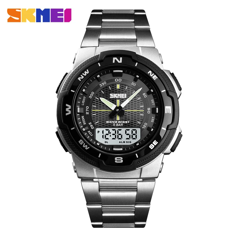 Men'S Fashion Zone - SKMEI 1370 Luxury Full Steel Business