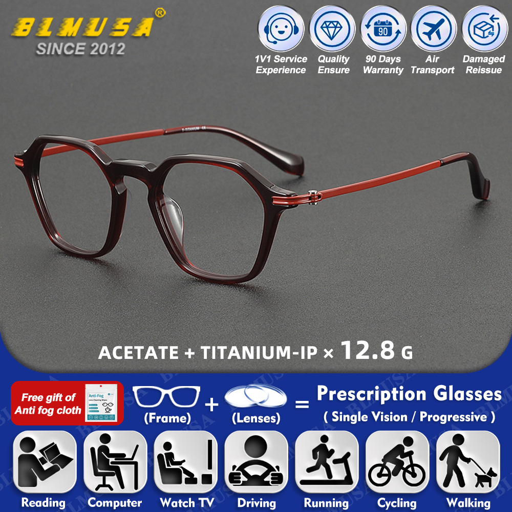 Mens Fashion Reading Glasses - BLMUSA (S) Fashion Men Pure Titanium