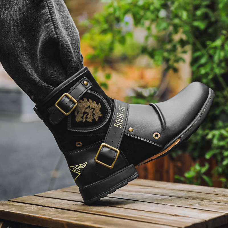 Chelsea Boots Men - Luxury New Cowboy Men's Ankle Boots