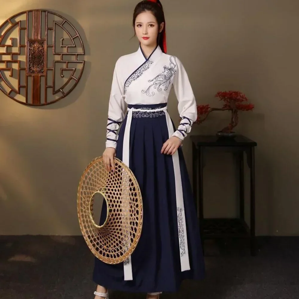 Men Fashion Vintage - Modern Hanfu Women Top Skirt 2
