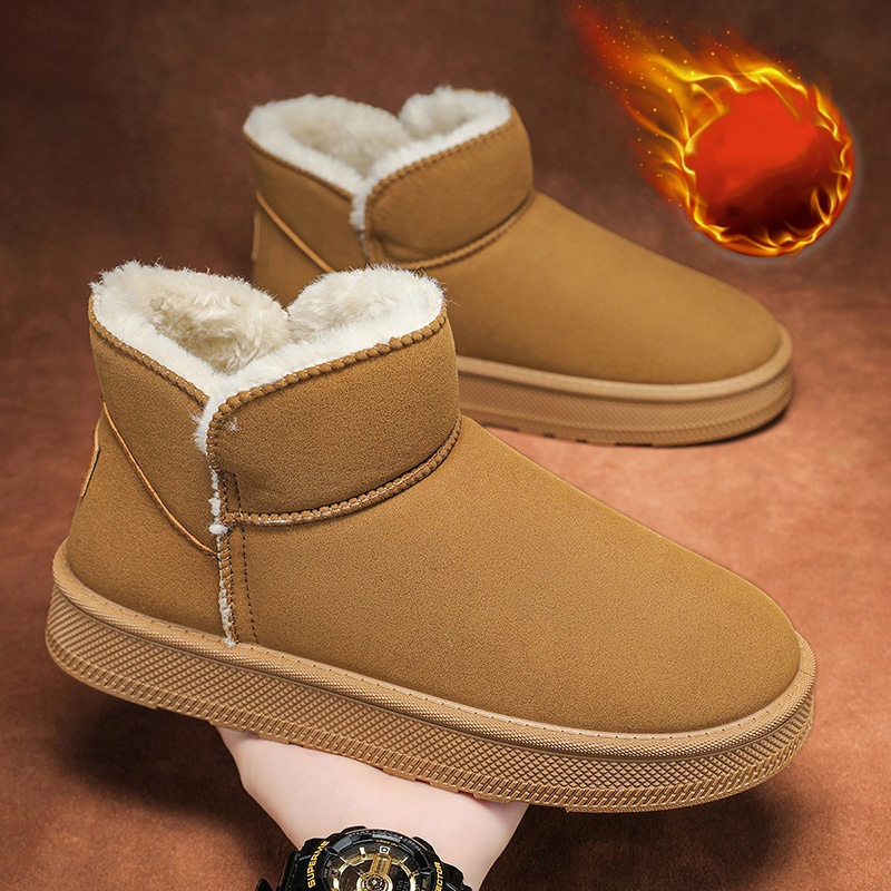 Men'S Fashion Line - Winter Fleece-Lined Warm Cotton Shoes for