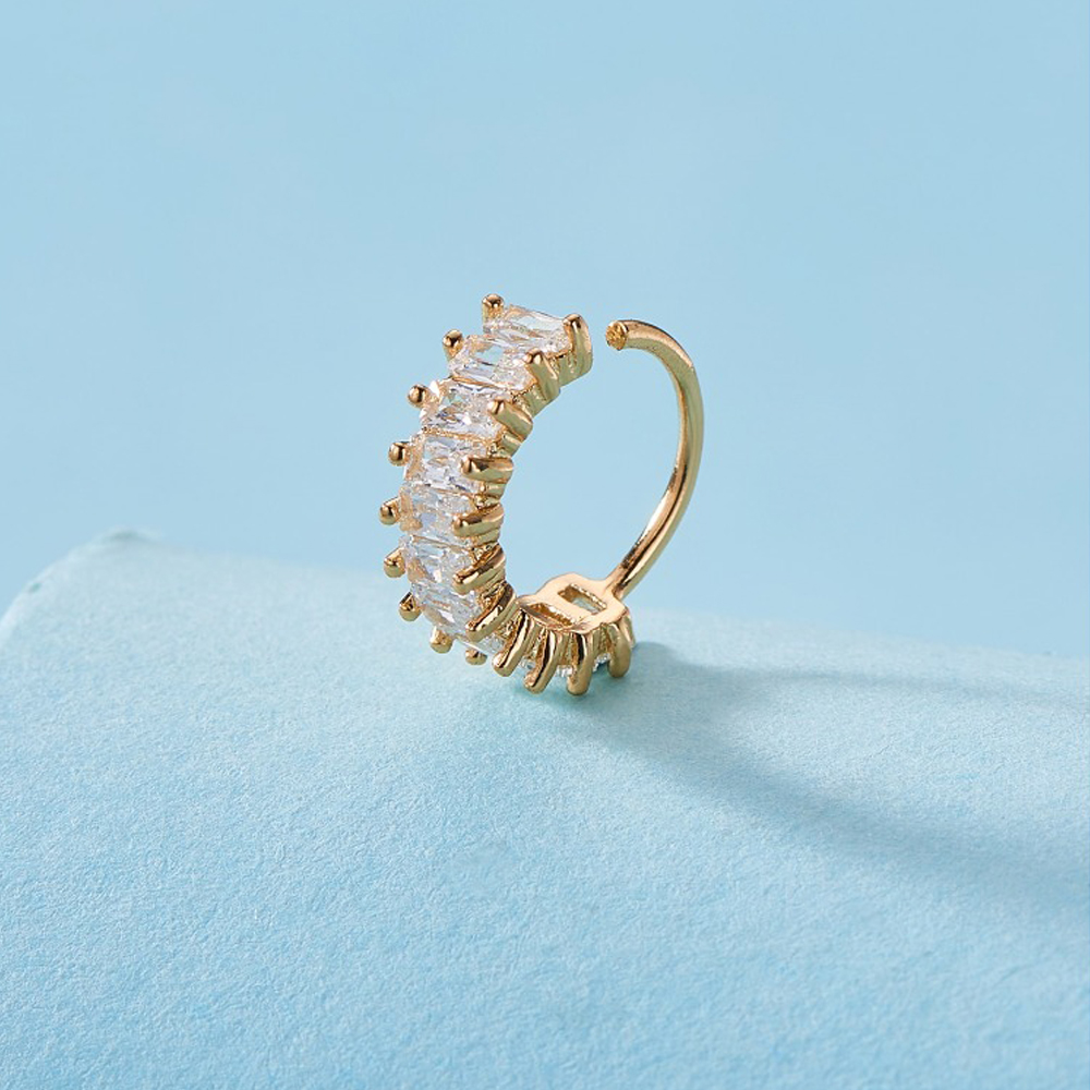Men'S Fashion Reviews - Copper Rhinestone Decor Nose Ring For