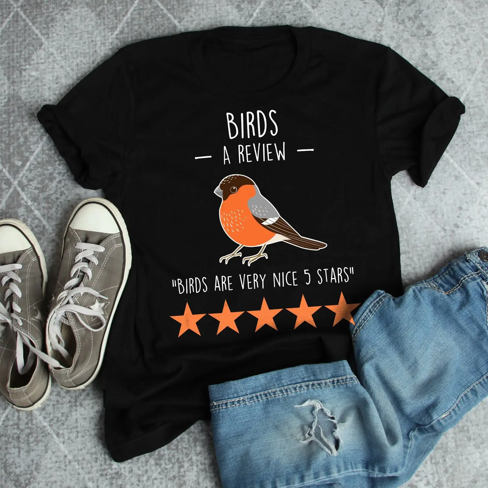 Men'S Fashion Reviews - Funny 5 Star Review Bullfinch Bird