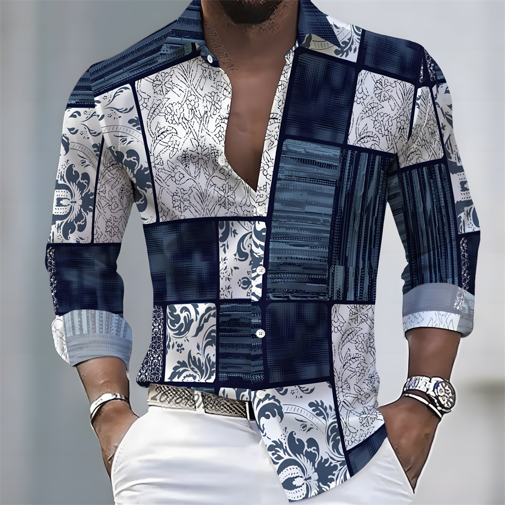Mens Fashion Summer - Men's Light Luxury Style Color Block
