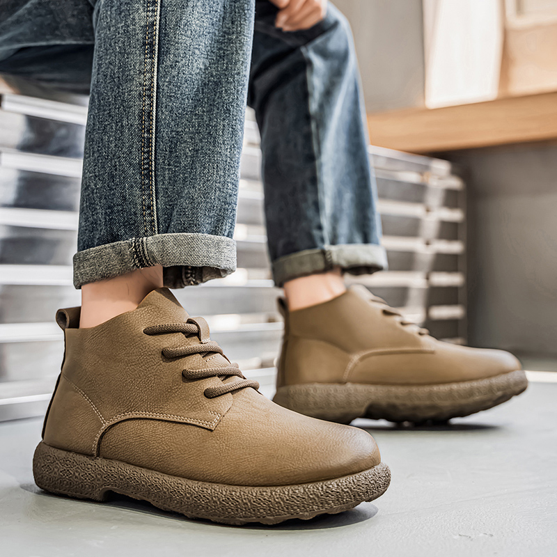 Chelsea Boots Men - Men Ankle Boots Brown Short Boots