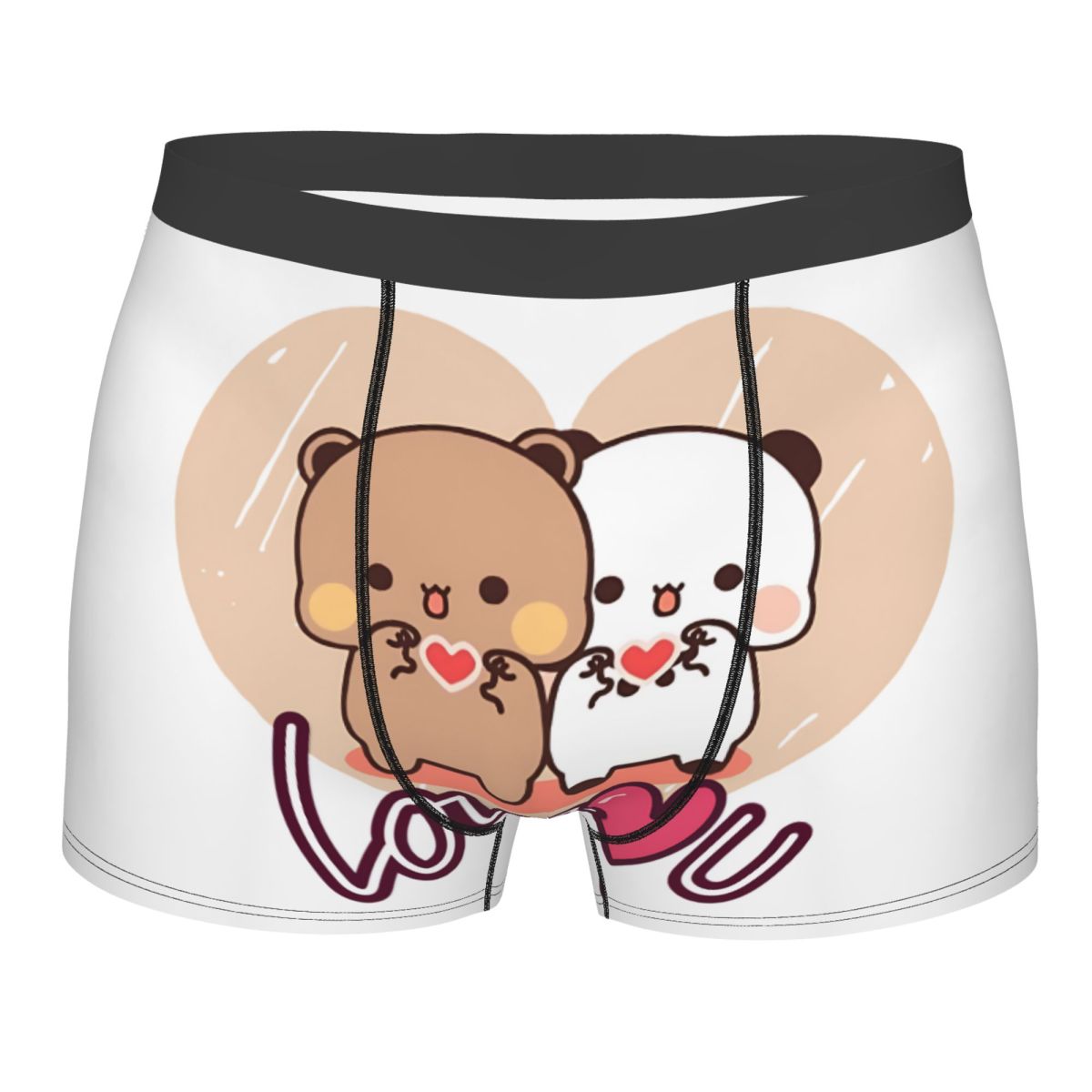 Men'S Fashion Underwear - Fashion Panda And Brownie Boxers Shorts