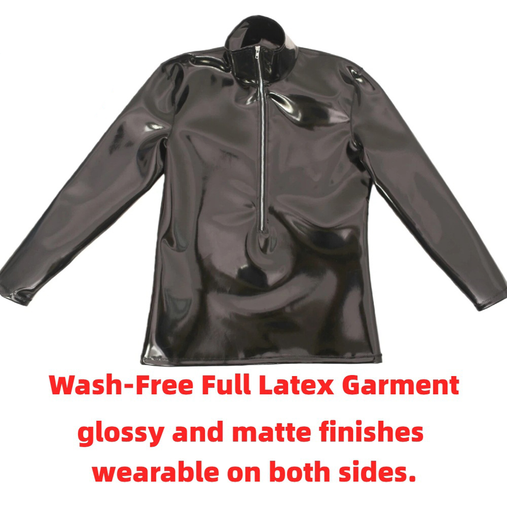 Mens Fashion Summer - Sexy Men PVC Glossy Shiny Long