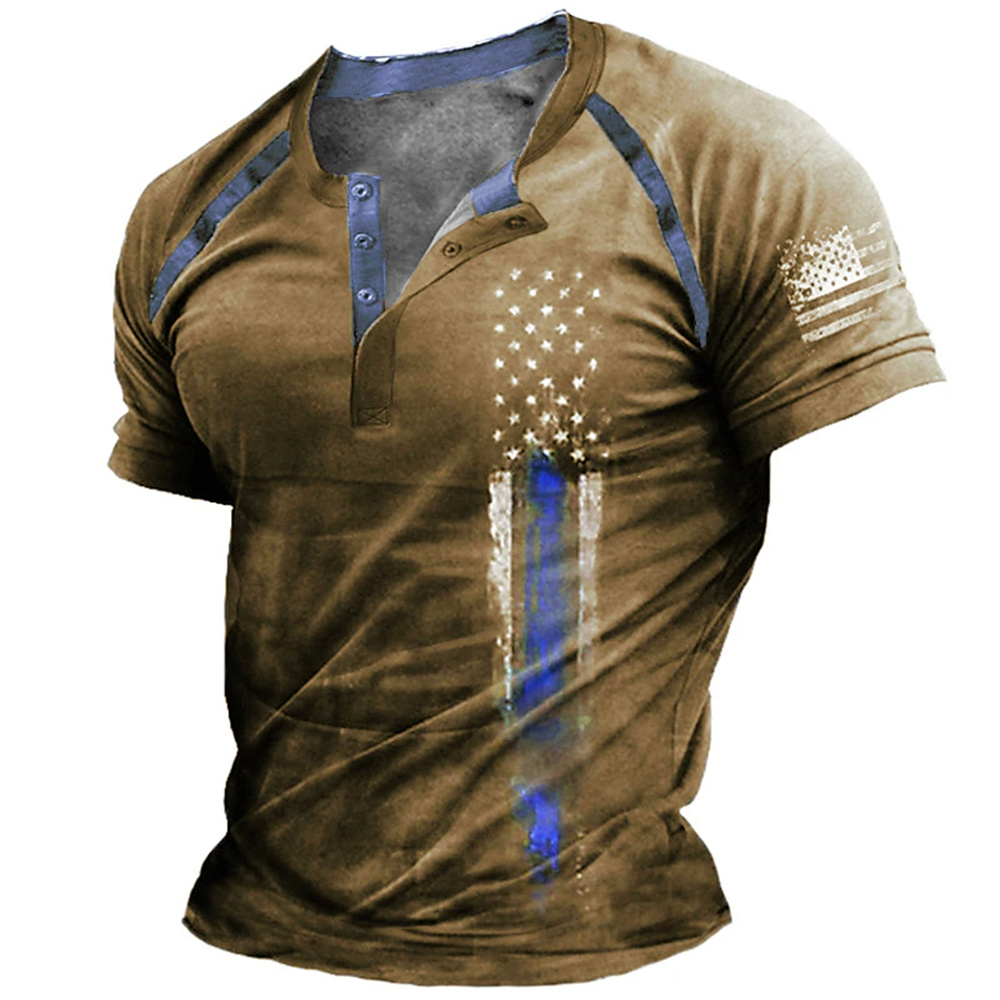 Men Fashion Vintage - Funny 3D American Flag Print Men's