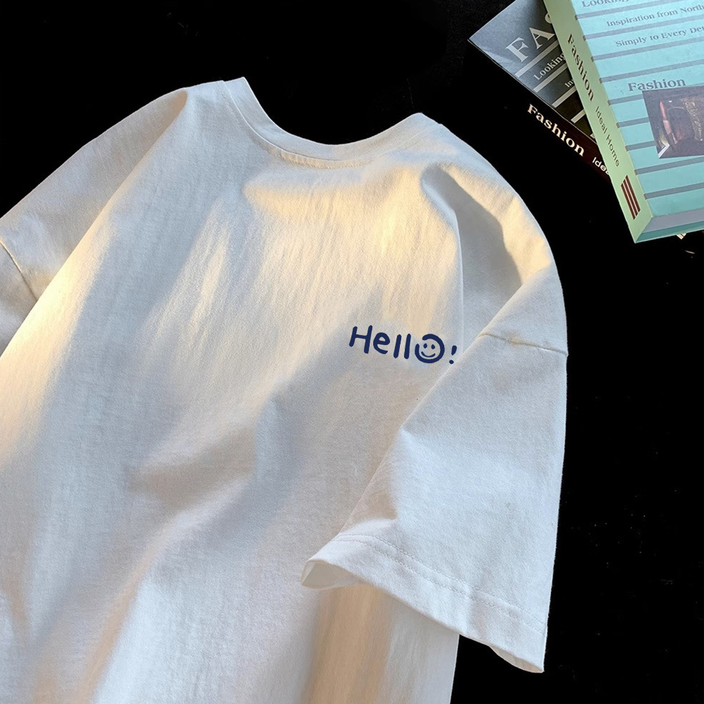 Men'S Fashion Line - Loose Fit Pure Cotton Short Sleeve