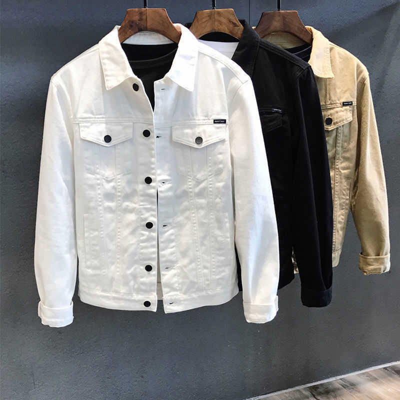 Mens Fashion Denim Jacket - Spring Autumn Men's Denim Jacket Single