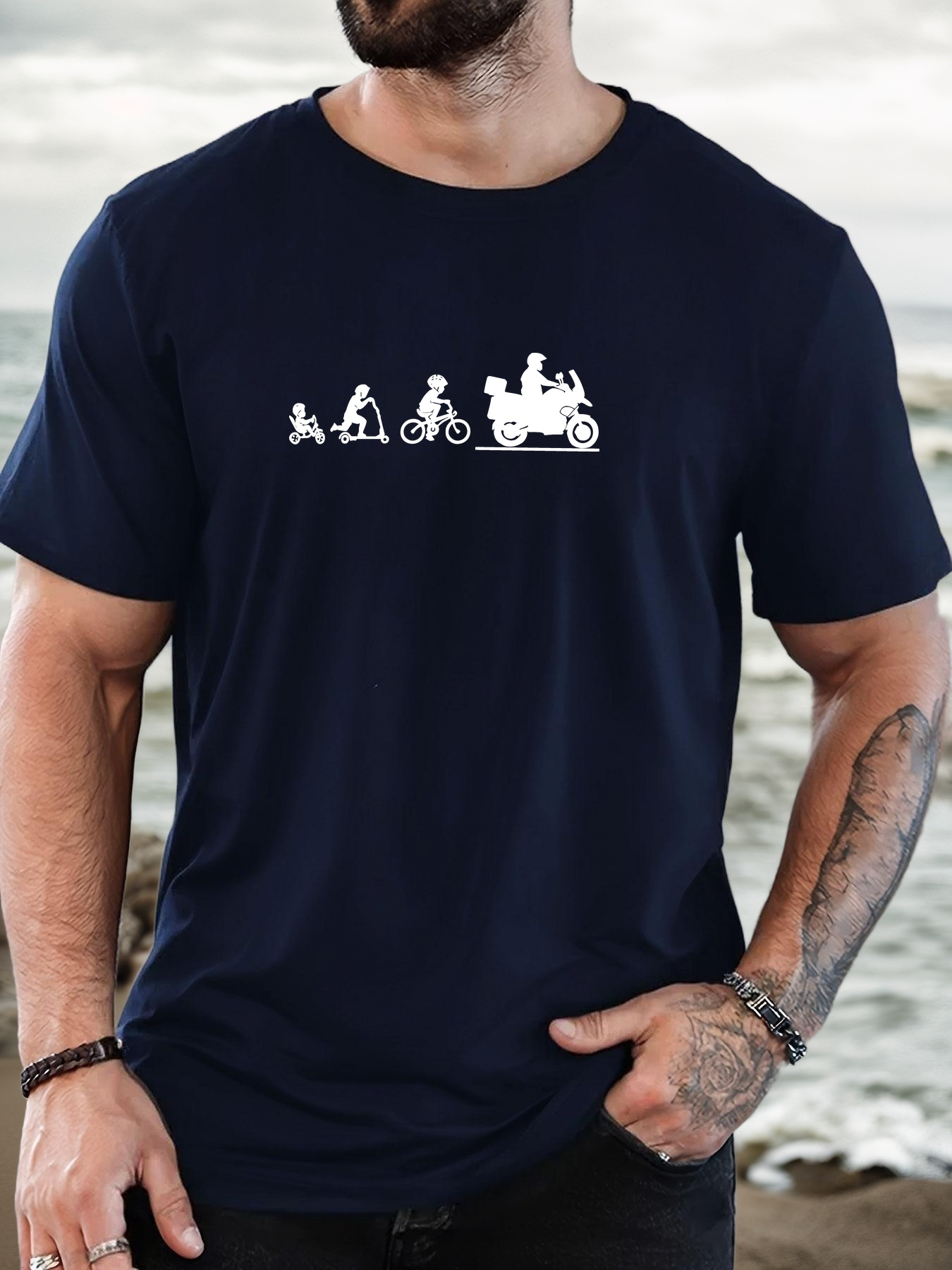 Men'S Fashion Evolution - Fashion Mens Black Basic Tee Delivery