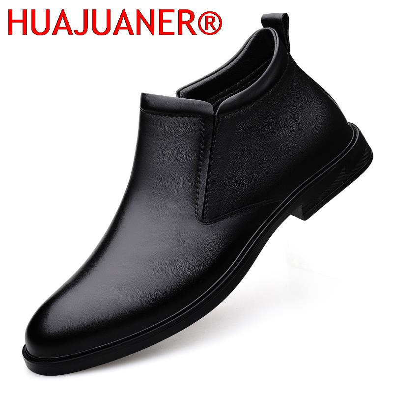 Chelsea Boots Men - Chelsea Boots Black Men's Short Genuine