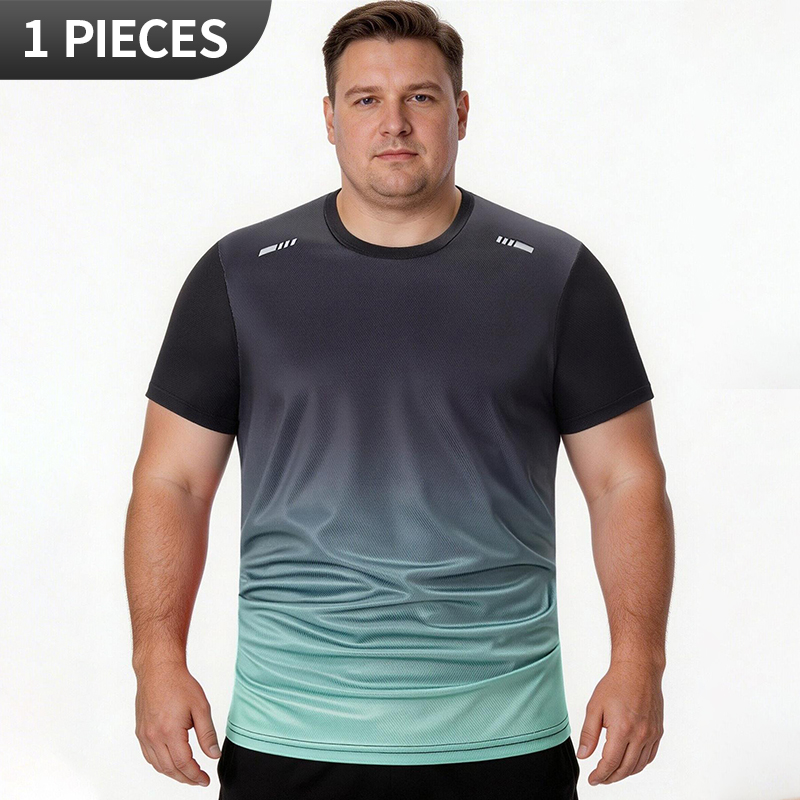 Men'S Fashion Plus - Men's Short Sleeved Summer Plus Size
