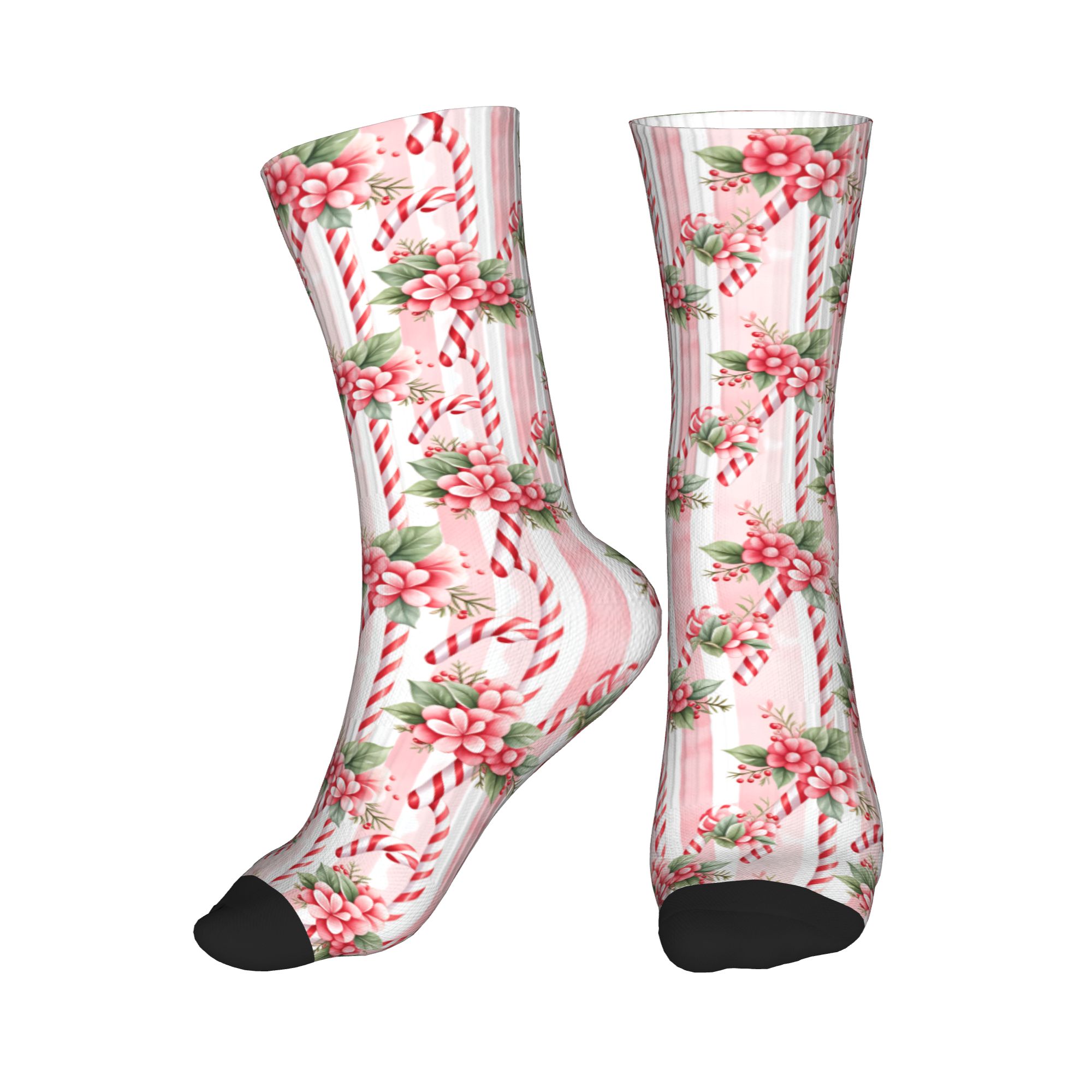 Men Fashion Vintage - Fashion Printing Vintage Pink Candy Cane