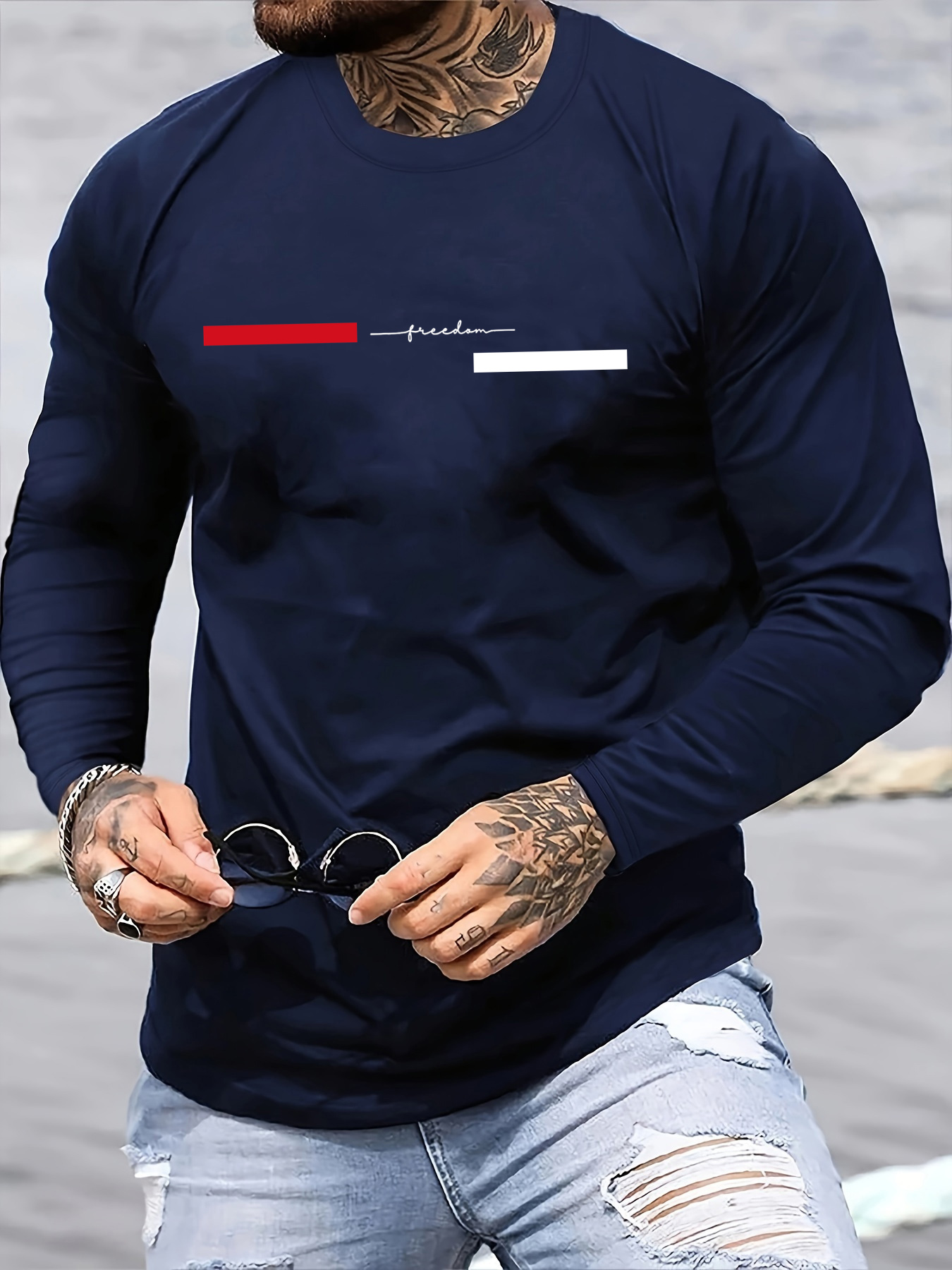 100% pure cotton men's long sl - Mens Fashion Summer recension och pris