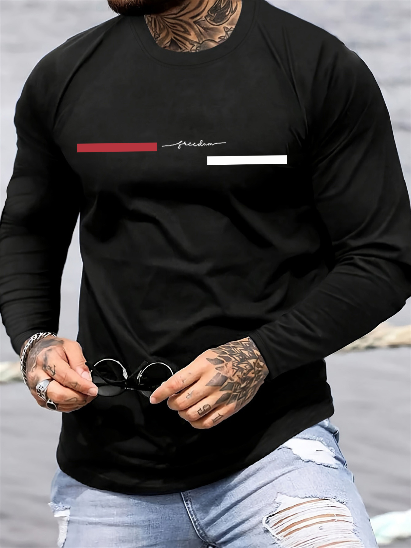 100% pure cotton men's long sl - Mens Fashion Summer recension och pris