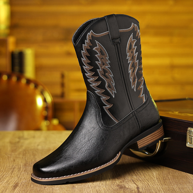 Men Embroidery Stitching Outdo - Chelsea Boots Men recension och pris