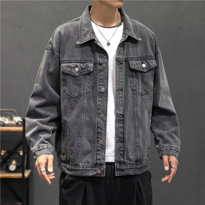 New Denim Jacket Men Vintage J - Mens Fashion Denim Jacket recension och pris