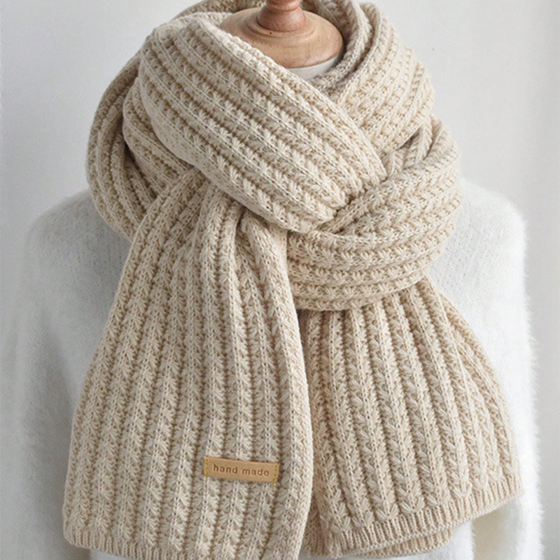 Thick Cable Knit Warm Cashmere - Men Scarf Wool recension och pris