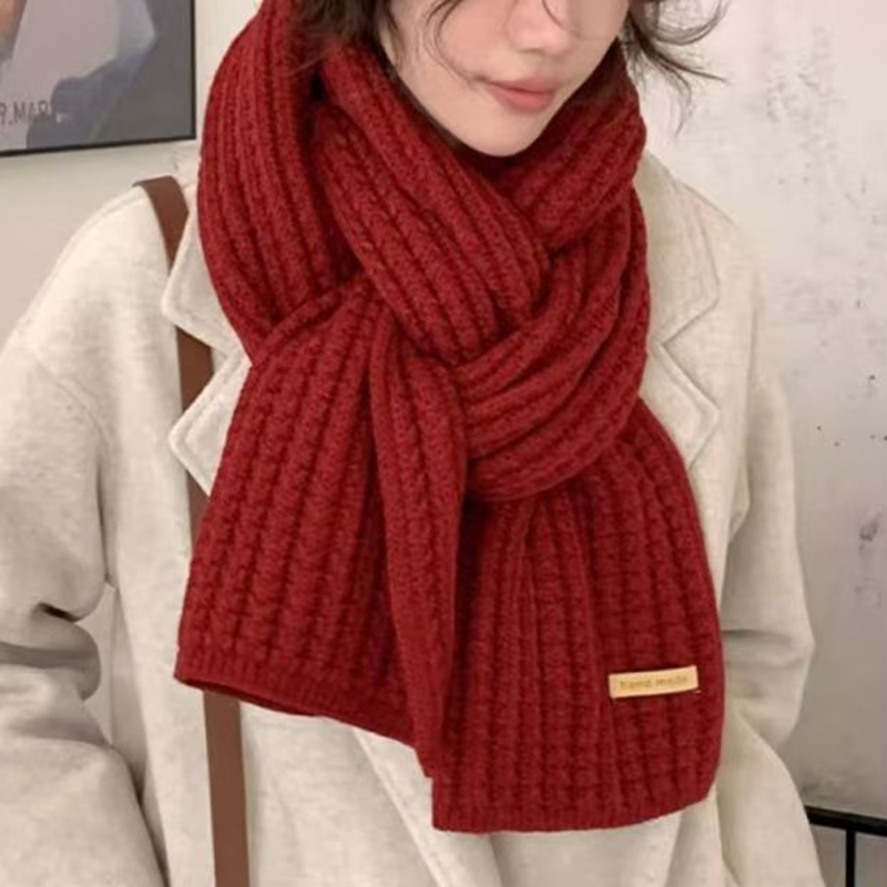 Thick Cable Knit Warm Cashmere - Men Scarf Wool recension och pris