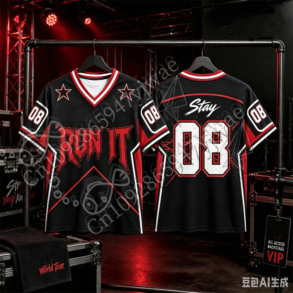 2026 Run It Jersey Kpop Concer - Men'S Fashion V Neck T Shirts recension och pris