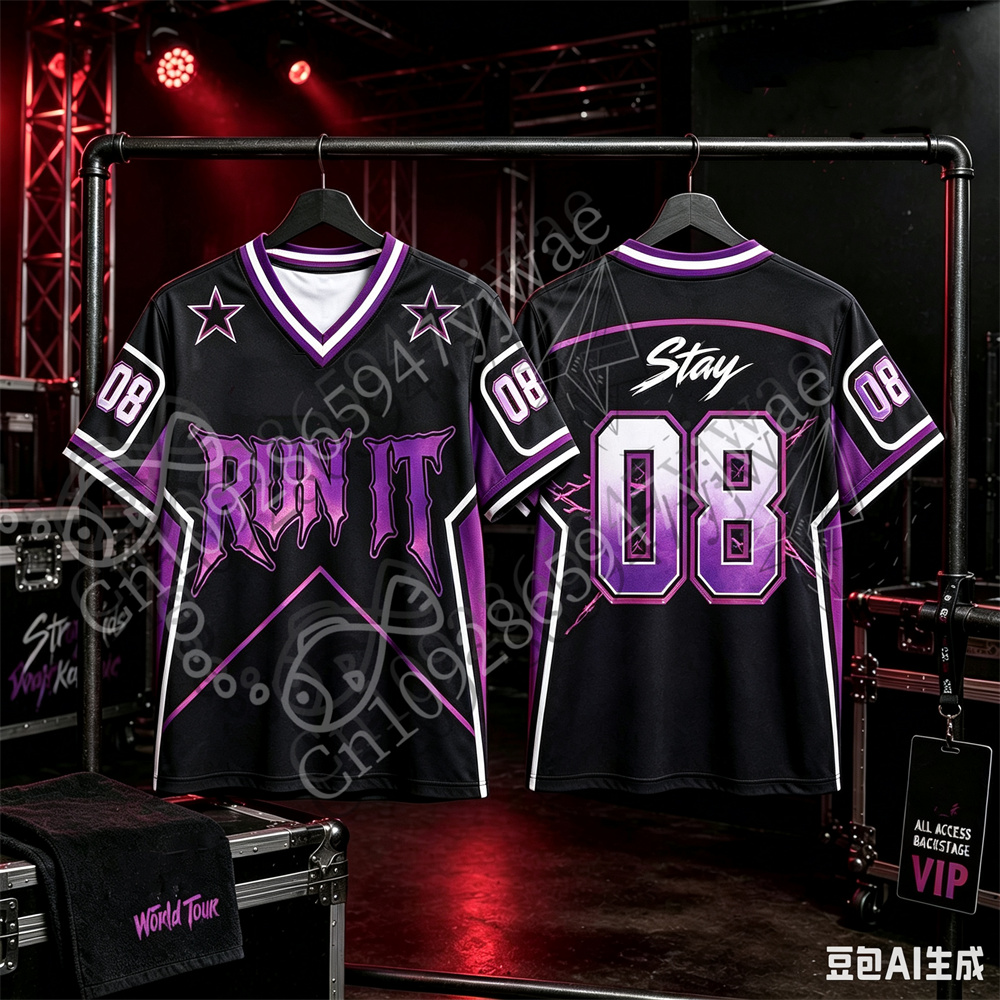 2026 Run It Jersey Kpop Concer - Men'S Fashion V Neck T Shirts recension och pris