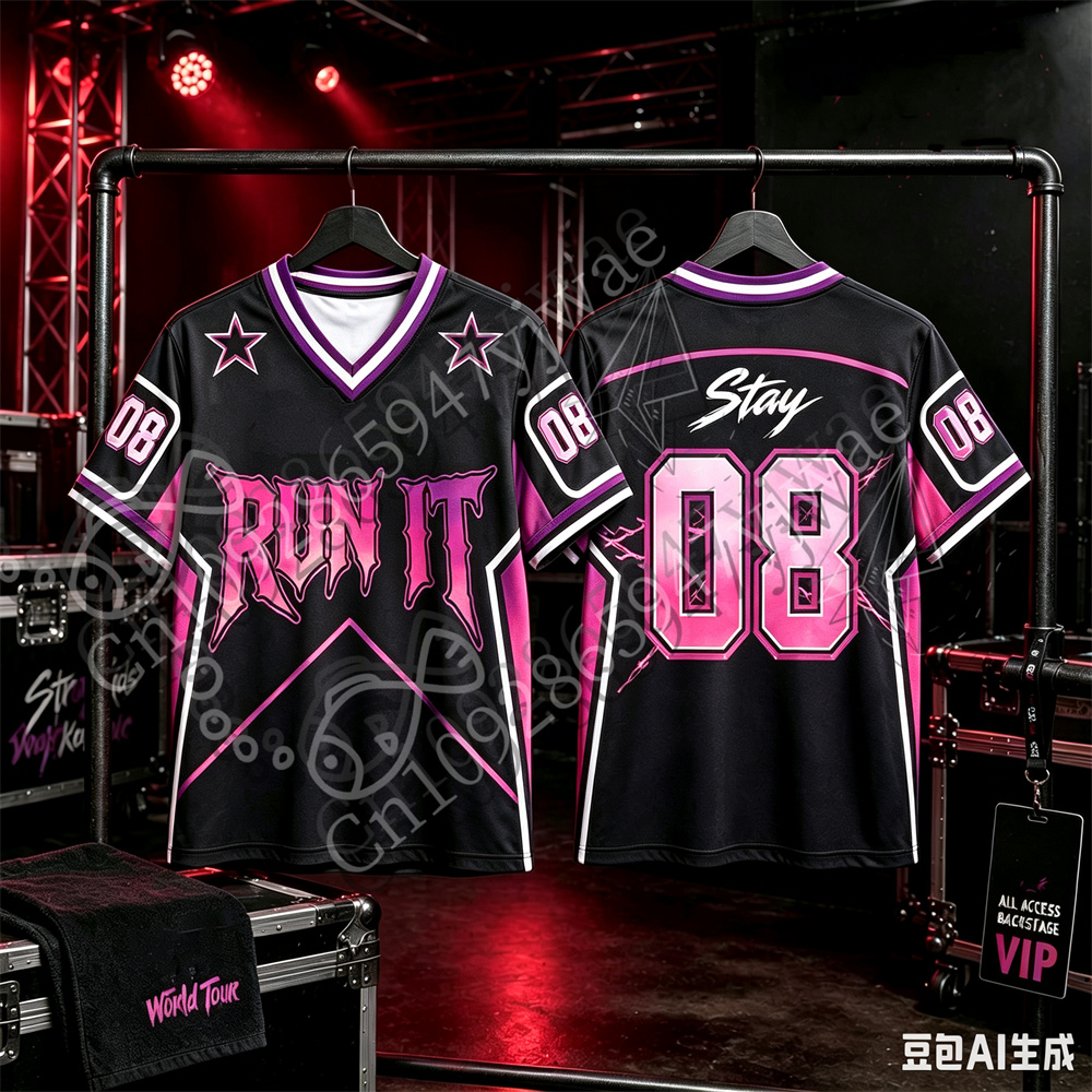 2026 Run It Jersey Kpop Concer - Men'S Fashion V Neck T Shirts recension och pris