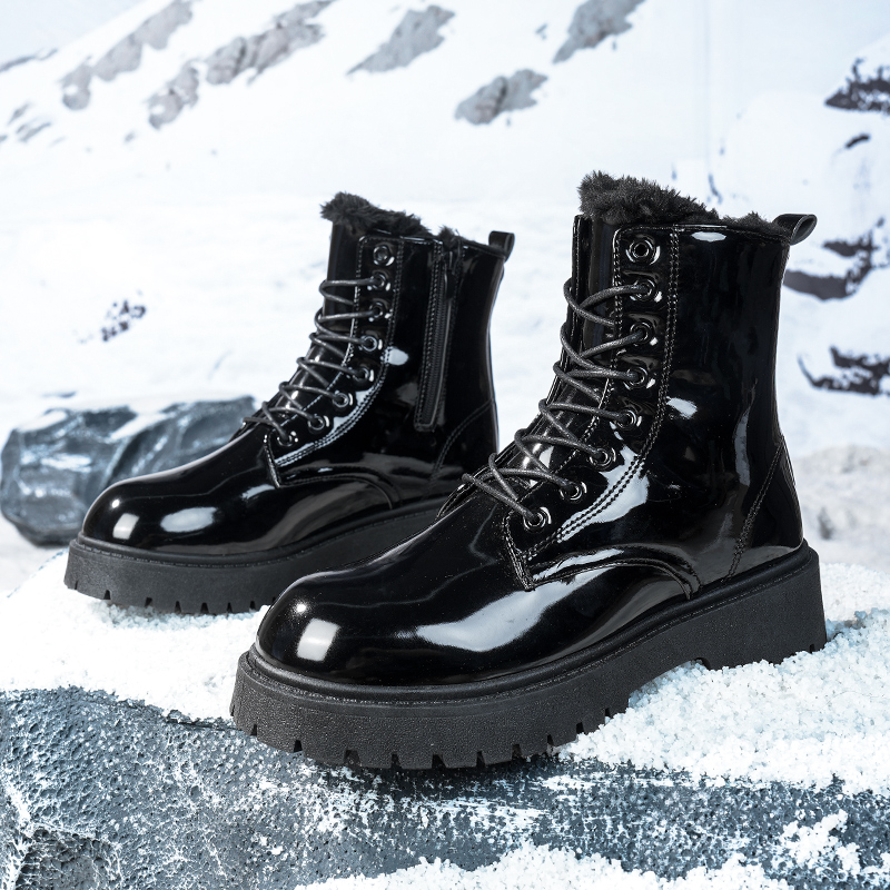 Men's warm plush high-top boot - Men'S Fashion Plus recension och pris