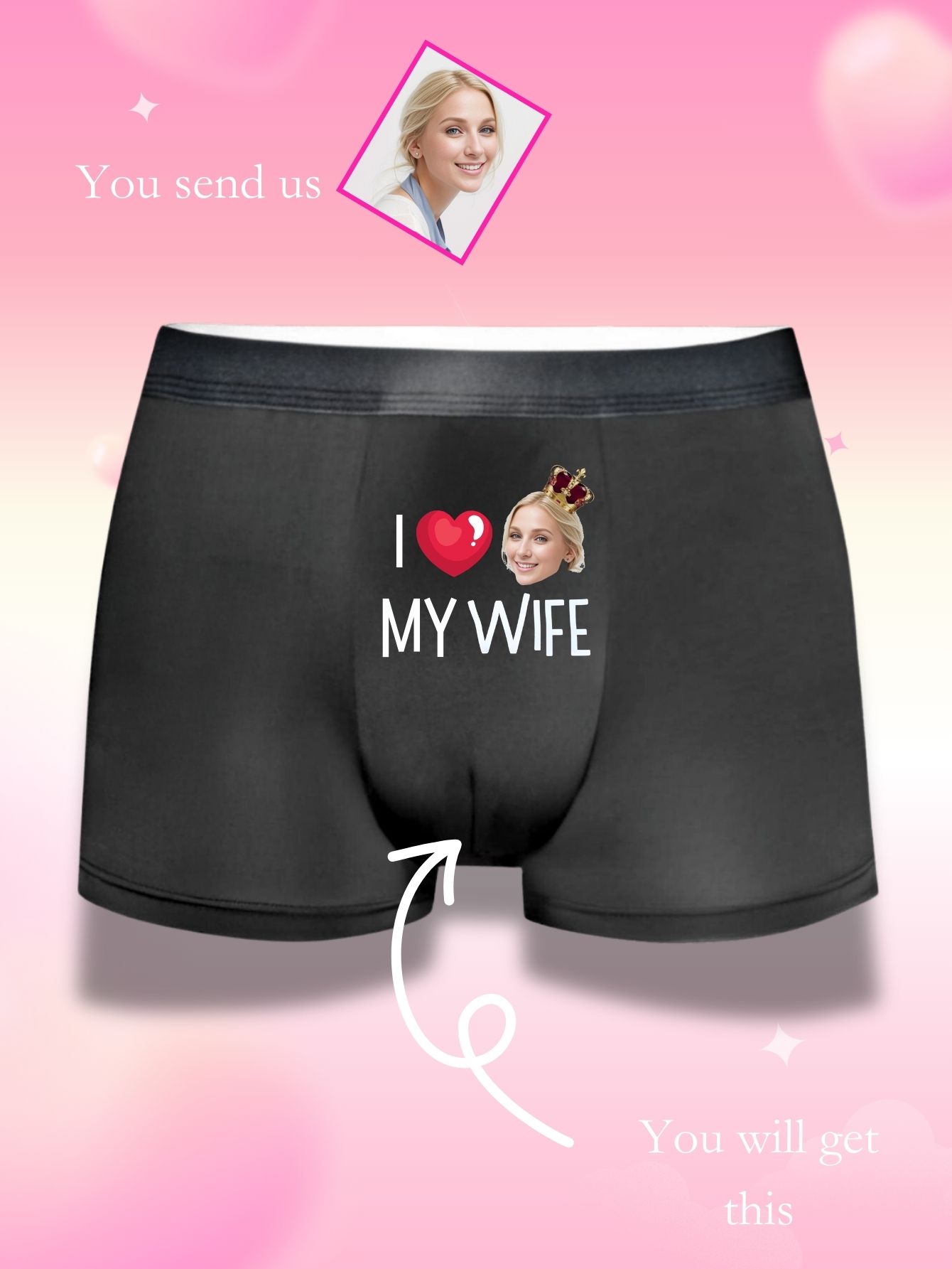 Personalized I LOVE MY WIFE Fa - Men'S Fashion Underwear recension och pris