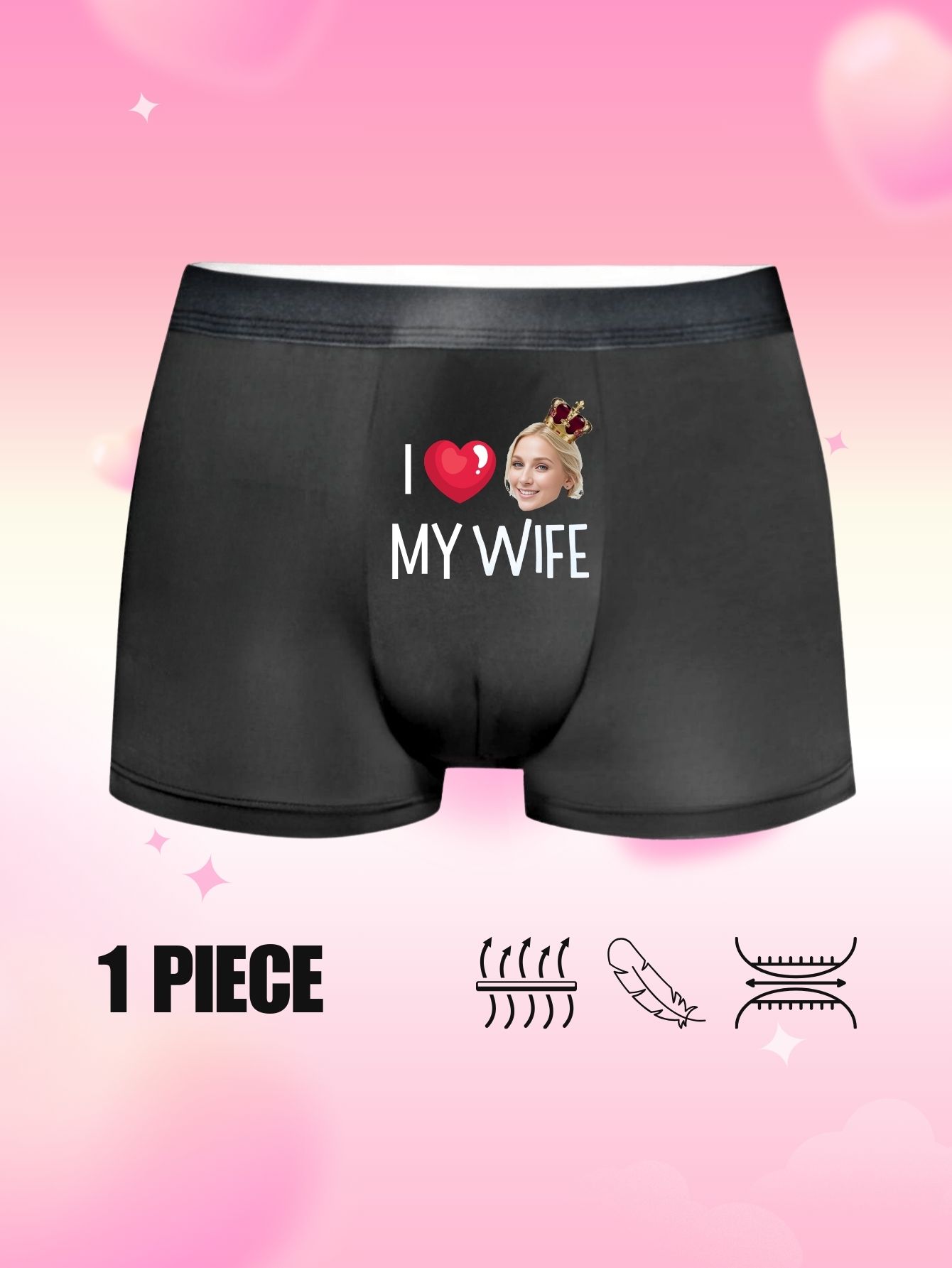 Personalized I LOVE MY WIFE Fa - Men'S Fashion Underwear recension och pris