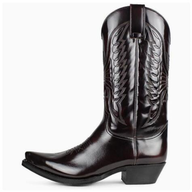 New Men Western Cowboy Boots U - Chelsea Boots Men recension och pris