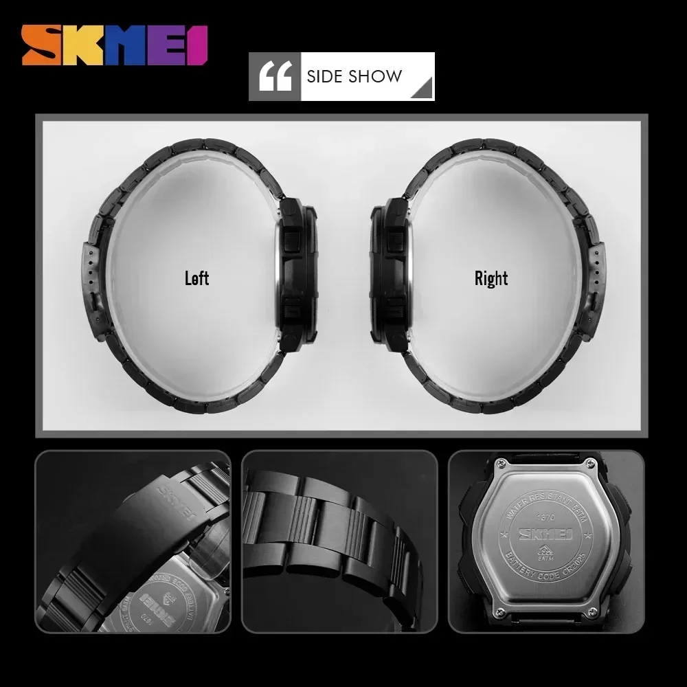 SKMEI 1370 Luxury Full Steel B - Men'S Fashion Zone recension och pris