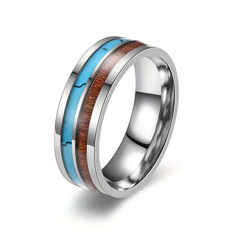 Minimalist Band Ring Made Of S - Men'S Fashion All Black Outfit recension och pris