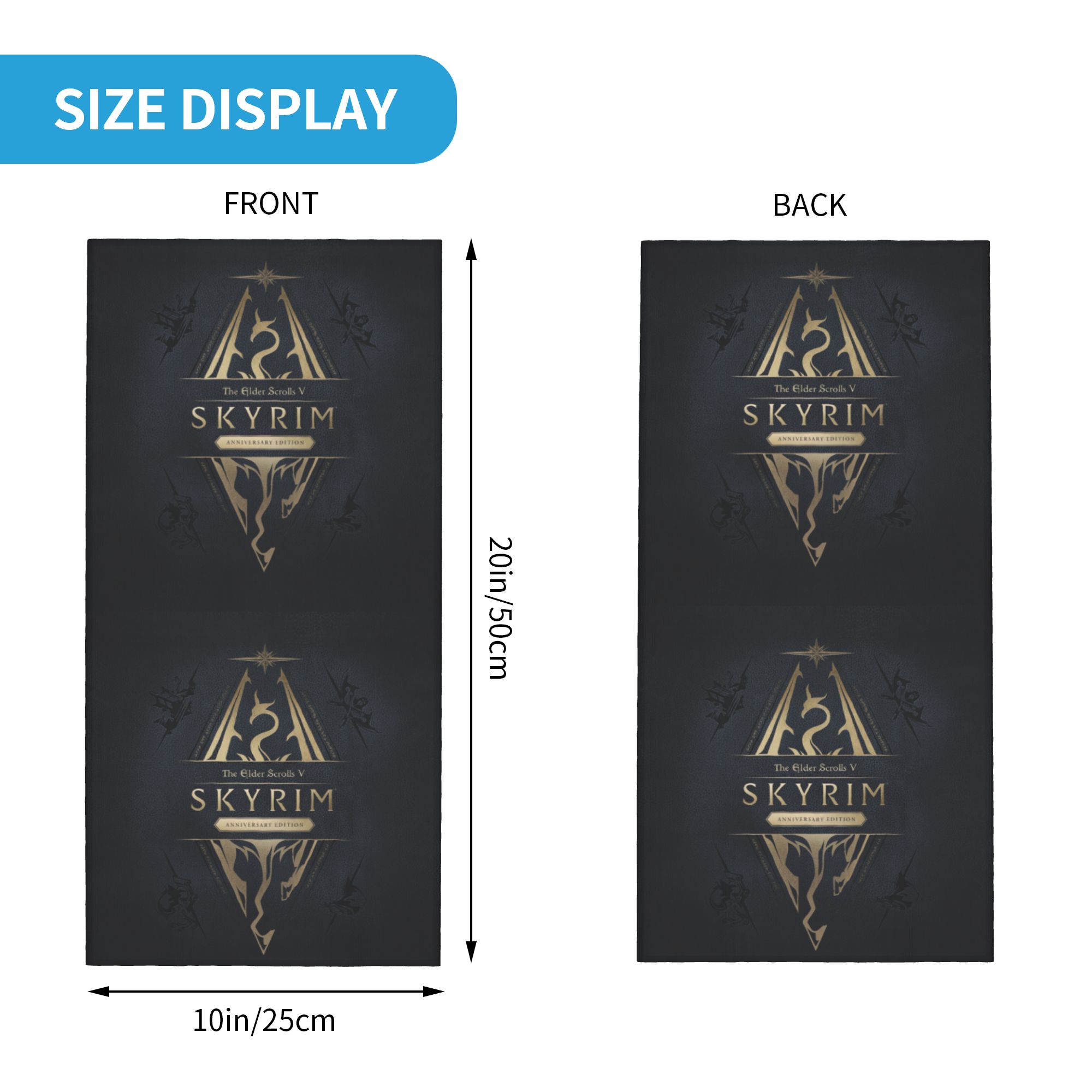 Custom Skyrim Logo Bandana Win - Men'S Fashion Logo recension och pris