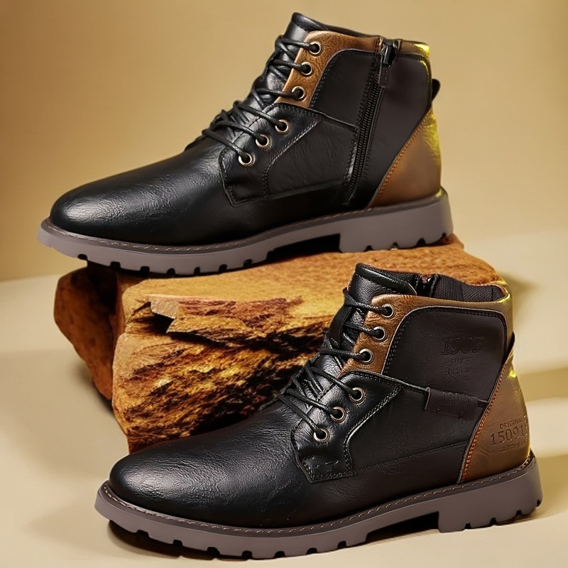 Leather Men Ankle Boots Plus S - Chelsea Boots Men recension och pris