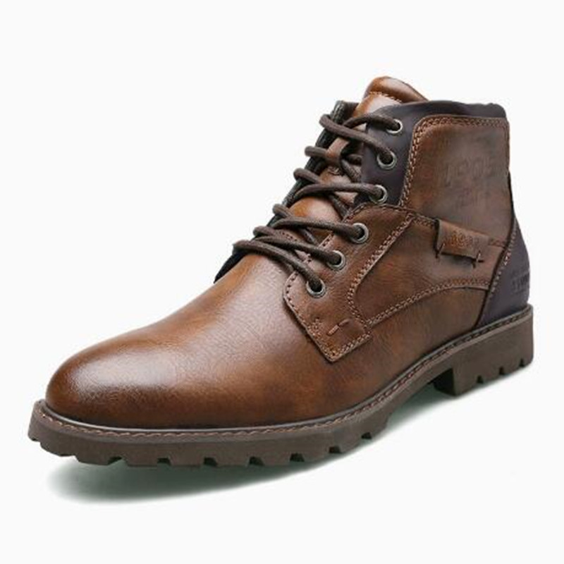 Leather Men Ankle Boots Plus S - Chelsea Boots Men recension och pris