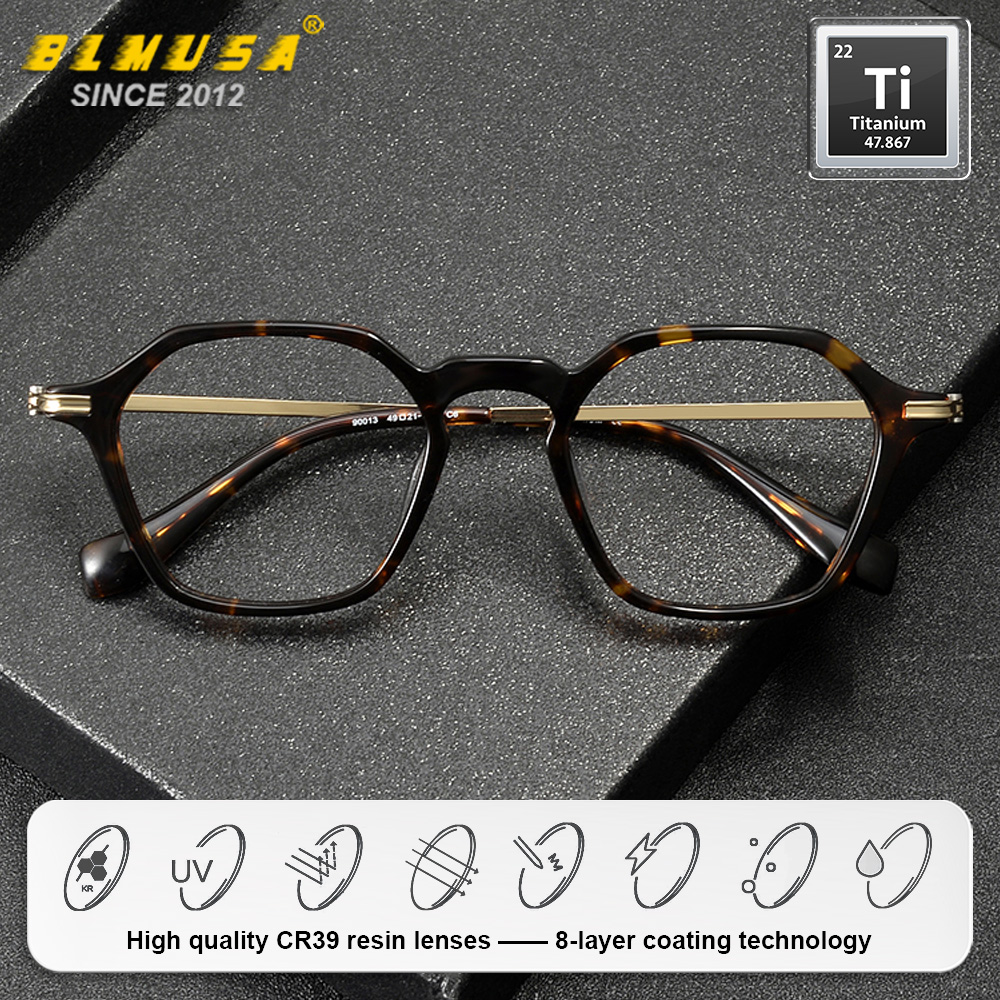 BLMUSA (S) Fashion Men Pure Ti - Mens Fashion Reading Glasses recension och pris