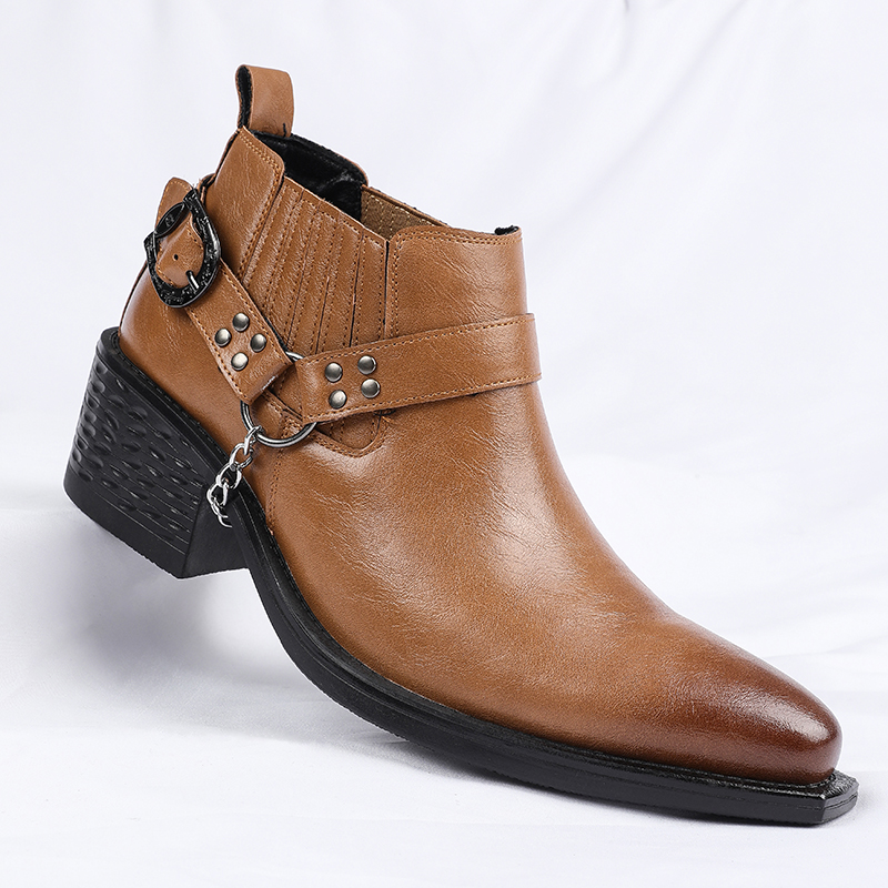 New Brown /Black Cow Leather B - Chelsea Boots Men recension och pris