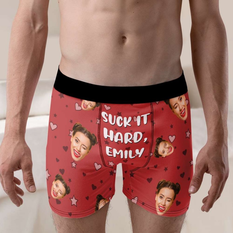 Custom Photo & Name Men's Boxe - Men'S Fashion Underwear recension och pris