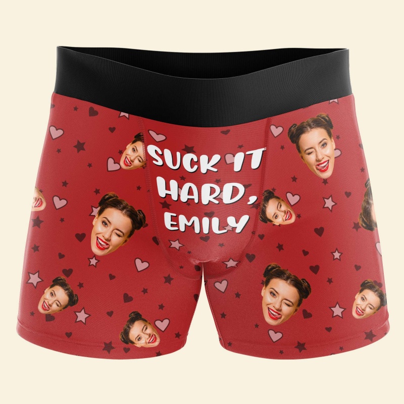 Custom Photo & Name Men's Boxe - Men'S Fashion Underwear recension och pris
