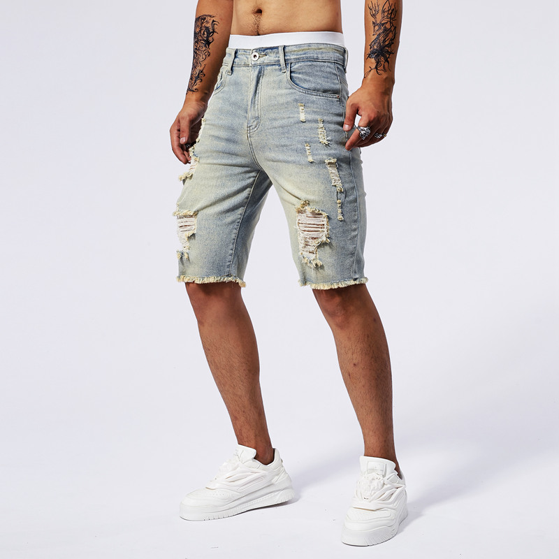 2025 Summer New Men's Ripped D - Mens Fashion Denim recension och pris