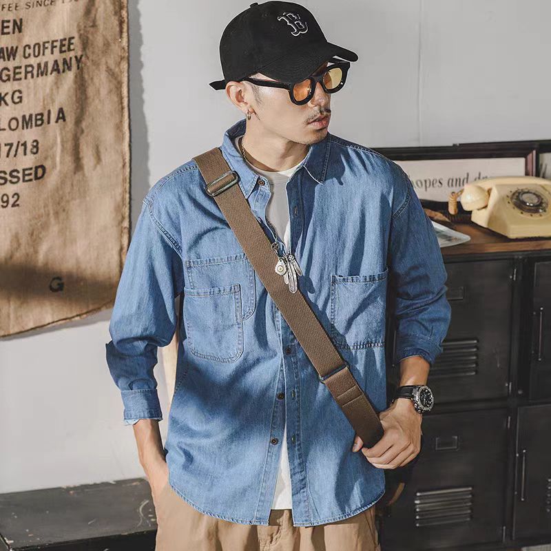 Mens American Retro Denim Jack - Mens Fashion Denim recension och pris