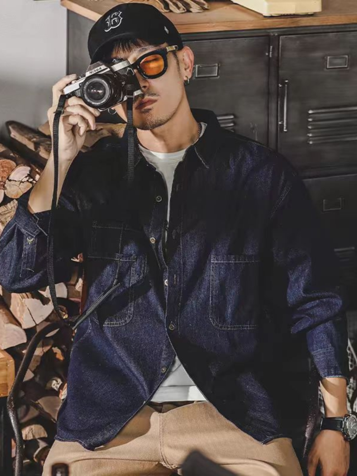 Mens American Retro Denim Jack - Mens Fashion Denim recension och pris