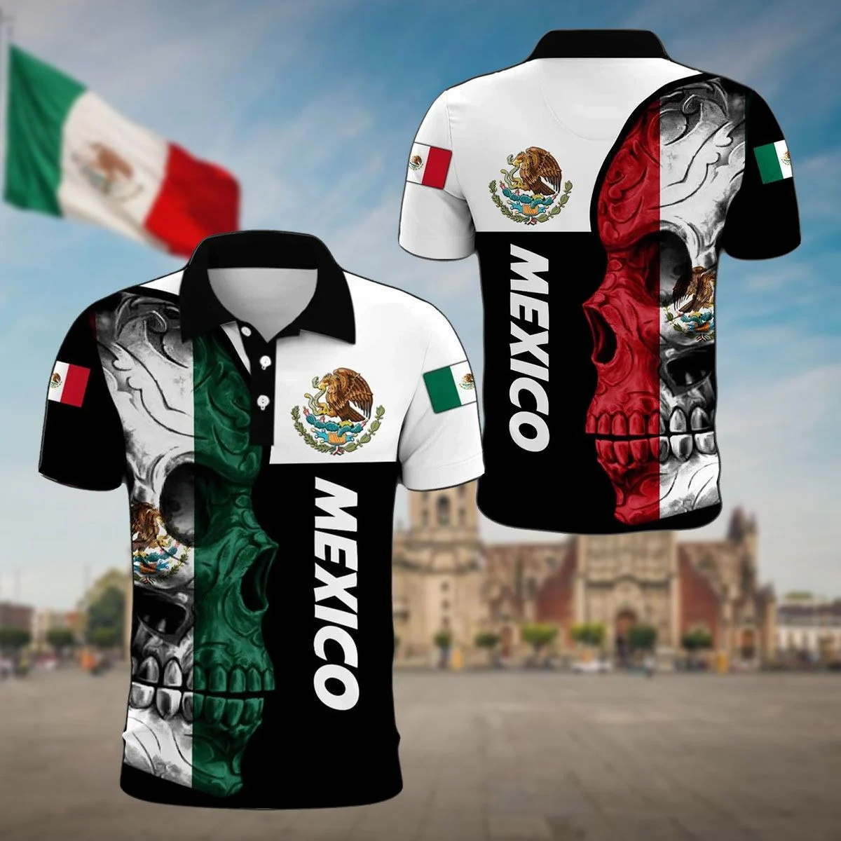 Mexico Aztec Coat Of Arms & Sk - Mens Fashion Mexico recension och pris